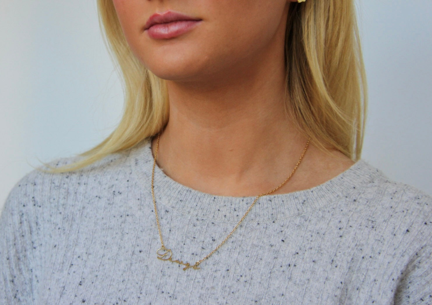 Dawgs Name Necklace - Great for Dawgs Fans and Dawgs Gameday -Cute Bulldog Team Gift
