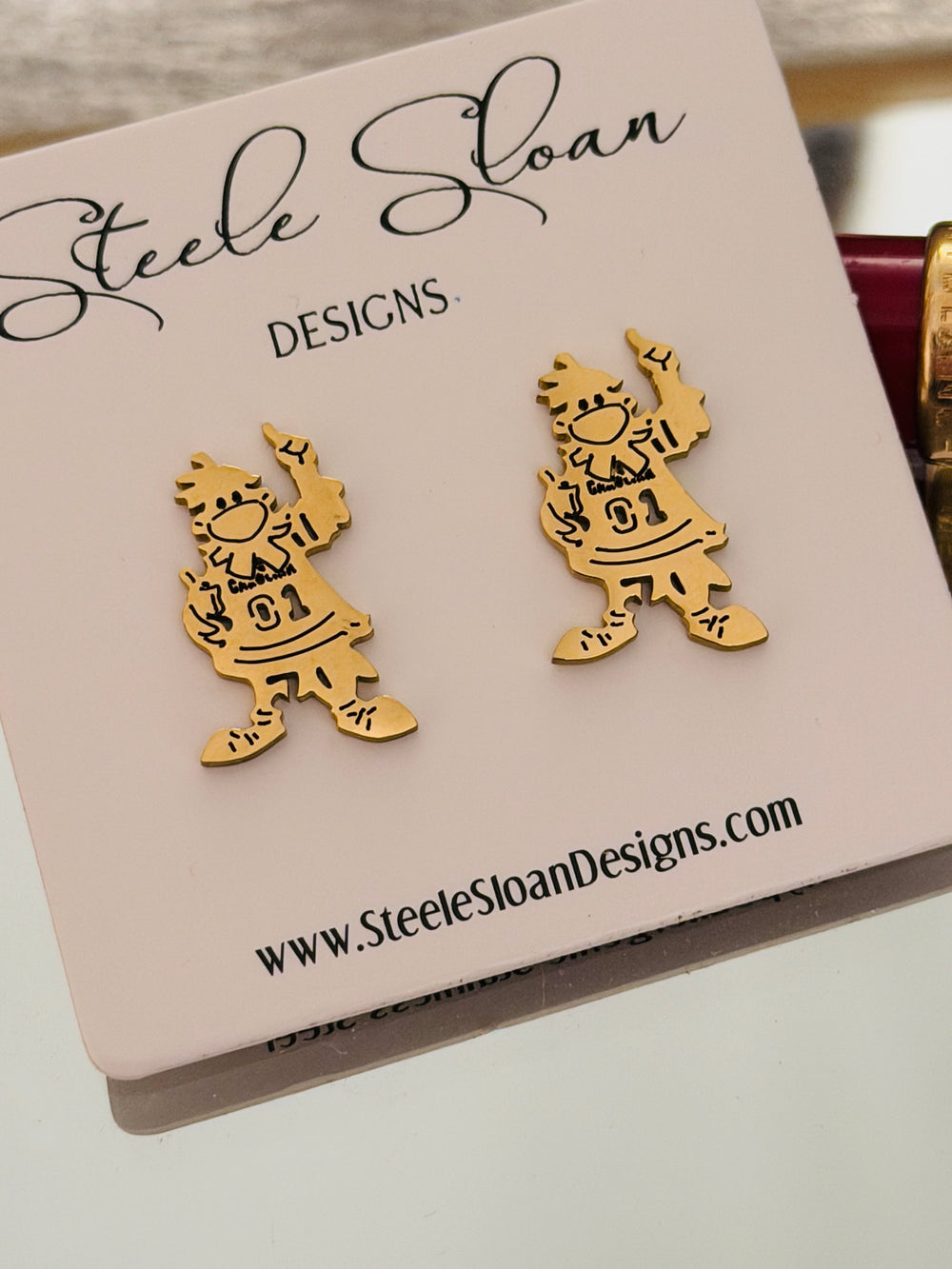 South Carolina Cocky Gamecocks Earrings Hypoallergenic Cute Gamecock Gift