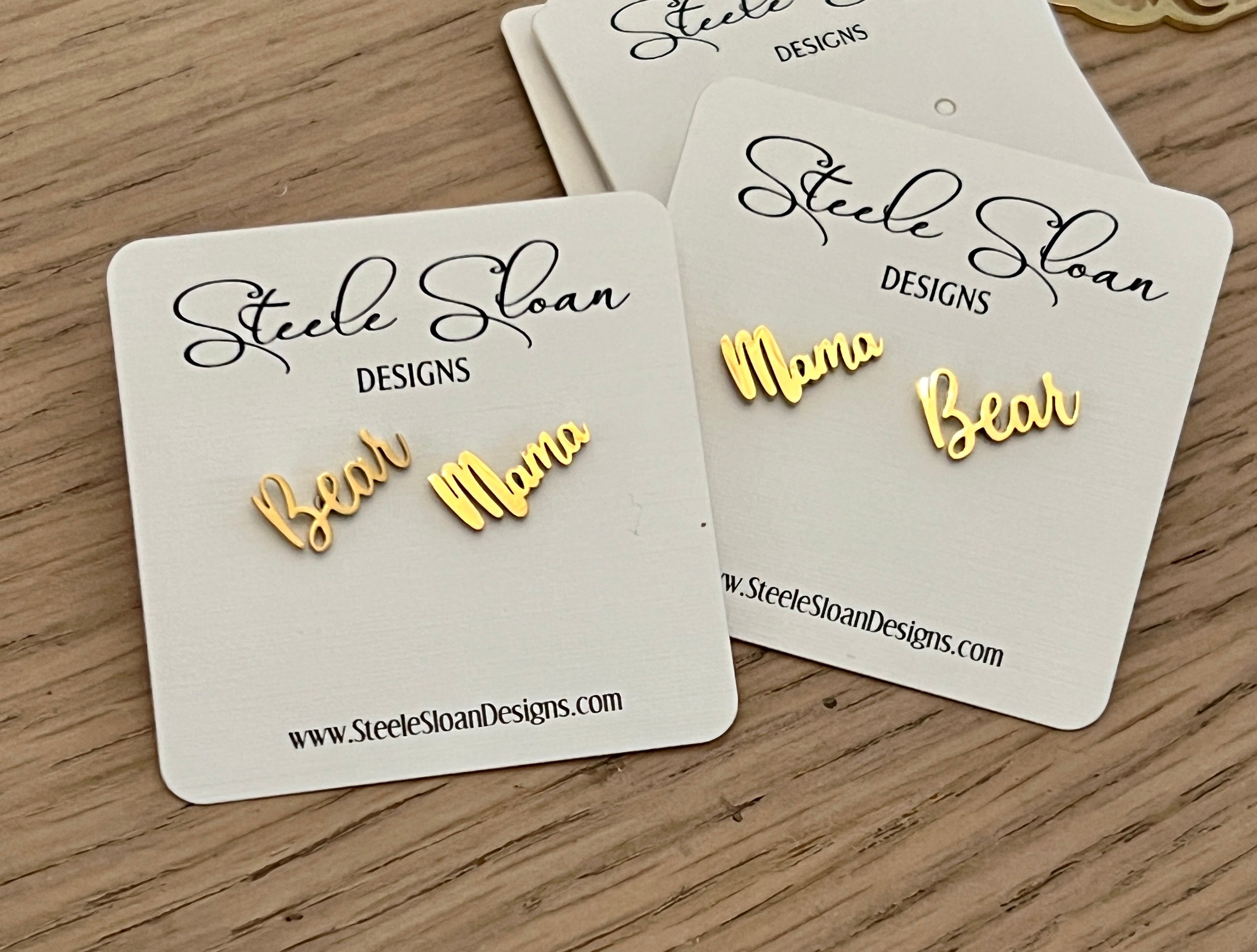 Mama Bear Earrings- Sweet Gift for Mama Bear - Mama Bear - perfect gift for Mama Bear - Hypoallergenic stainless steel