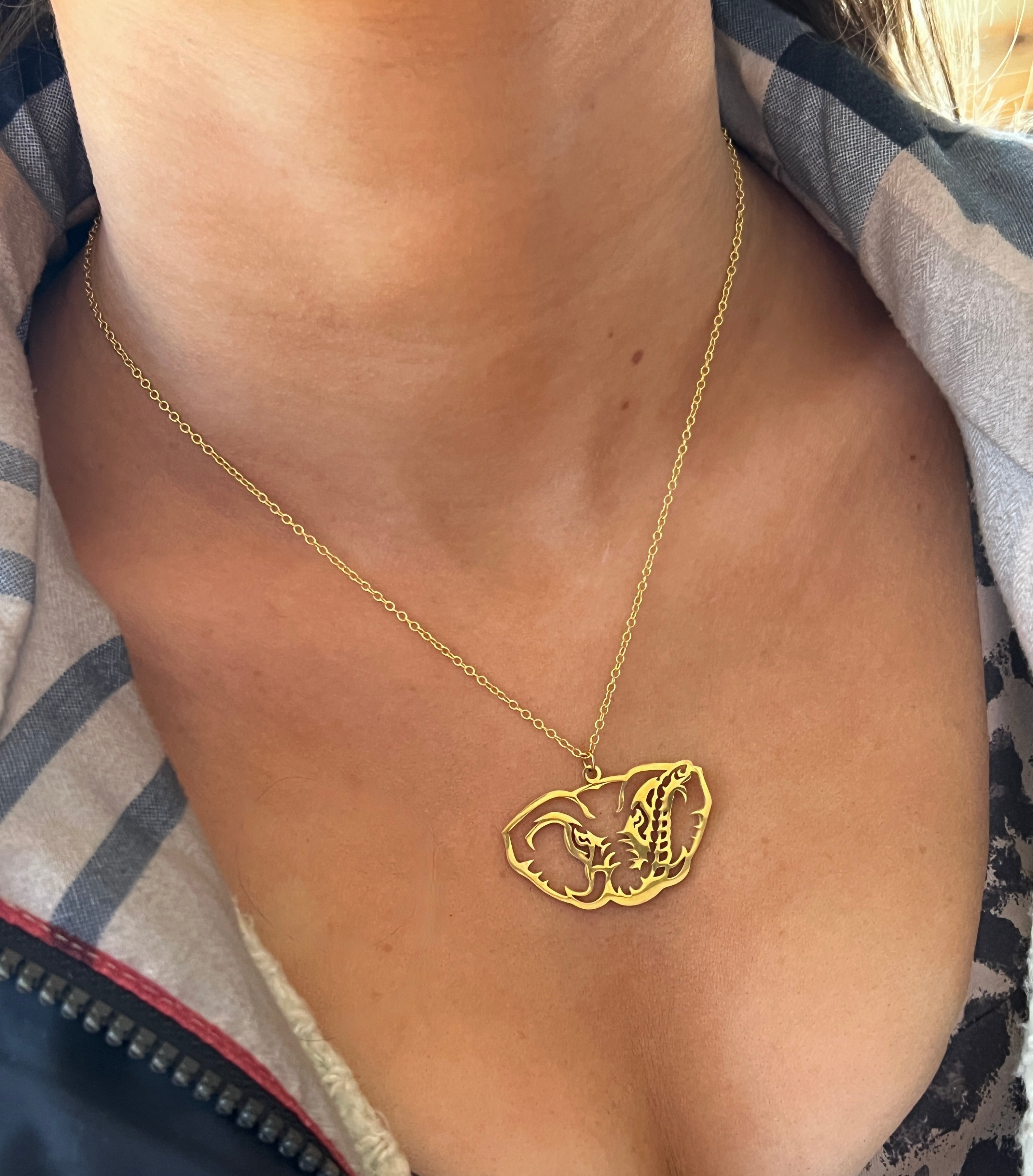NEW! Alabama Elephant logo GameDay Necklace - Perfect gift for Alabama Fans!