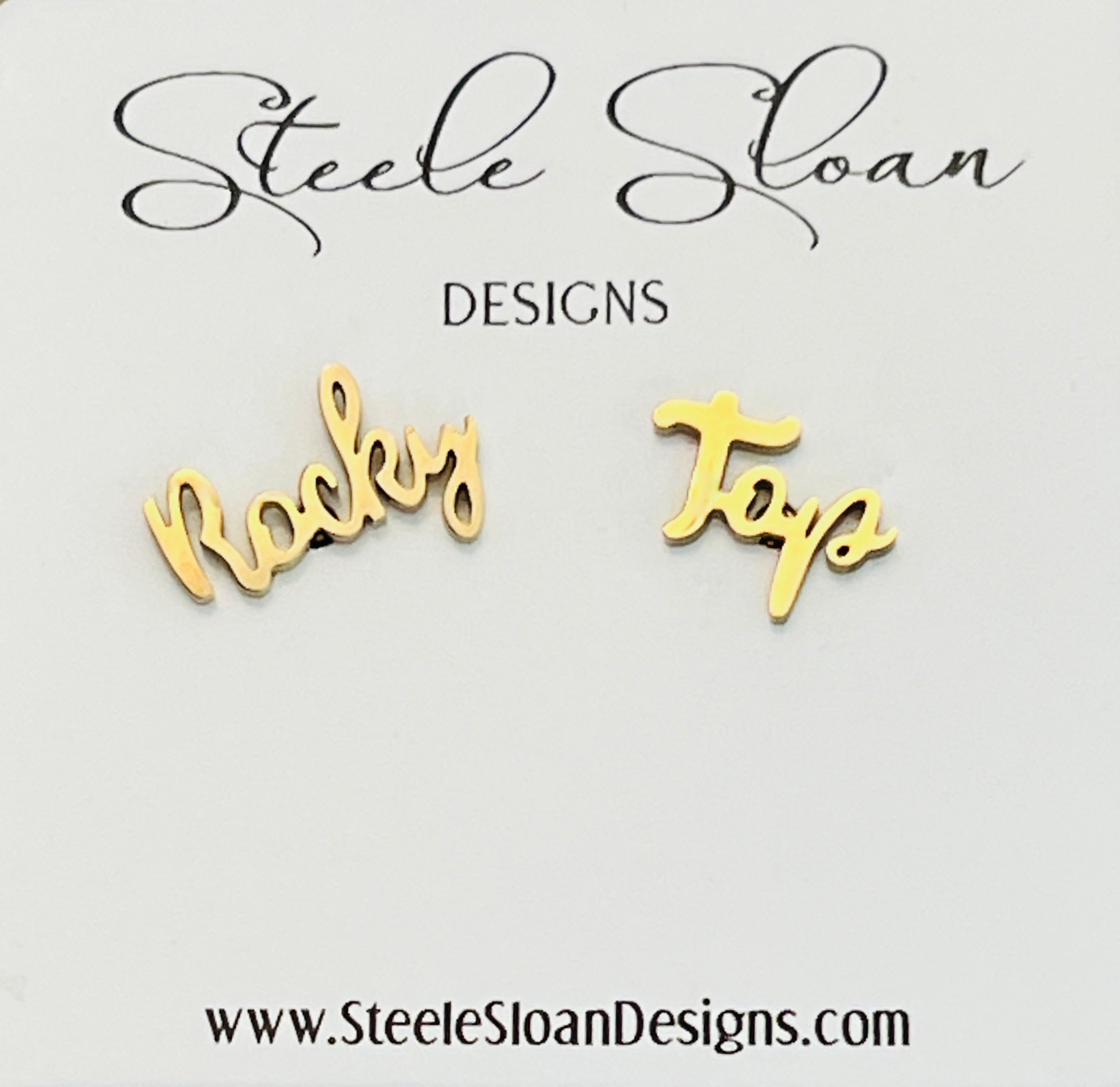 Rocky Top Earrings- University of Tennessee Knoxville, UT Gameday, Hypoallergenic