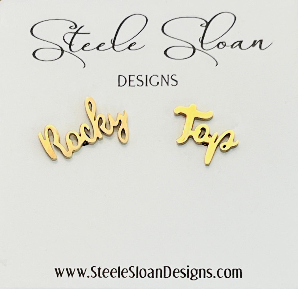 Rocky Top Earrings- University of Tennessee Knoxville, UT Gameday, Hypoallergenic