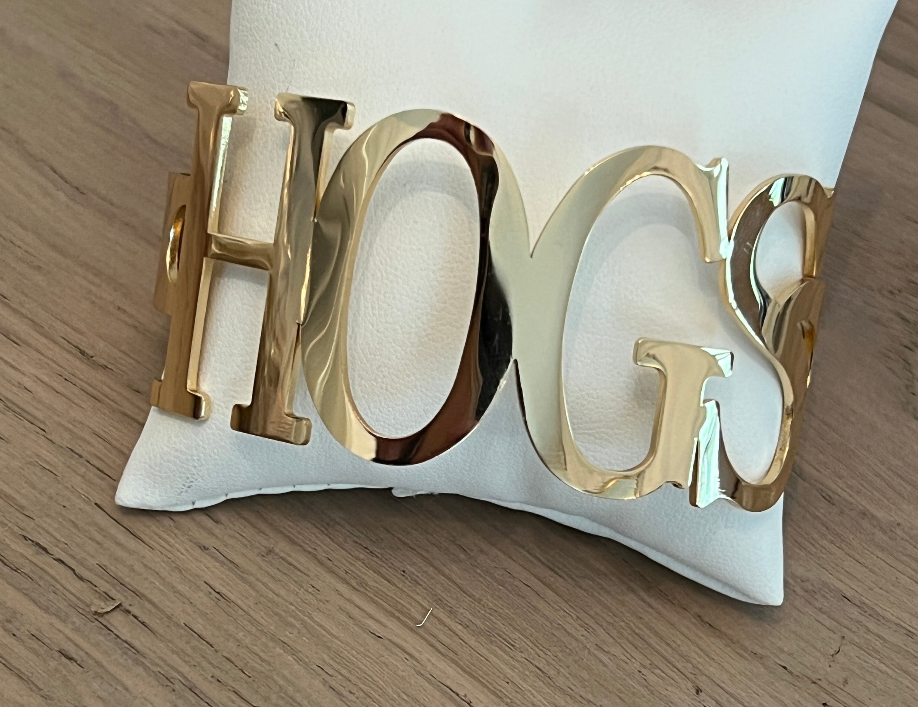 Arkansas Razorback HOGS Cuff Bracelet - Sizeable - Best Gift for University of Arkansas Gameday Bangle Bracelet Cuff Bracelet Gift Arkansas Officially Licensed