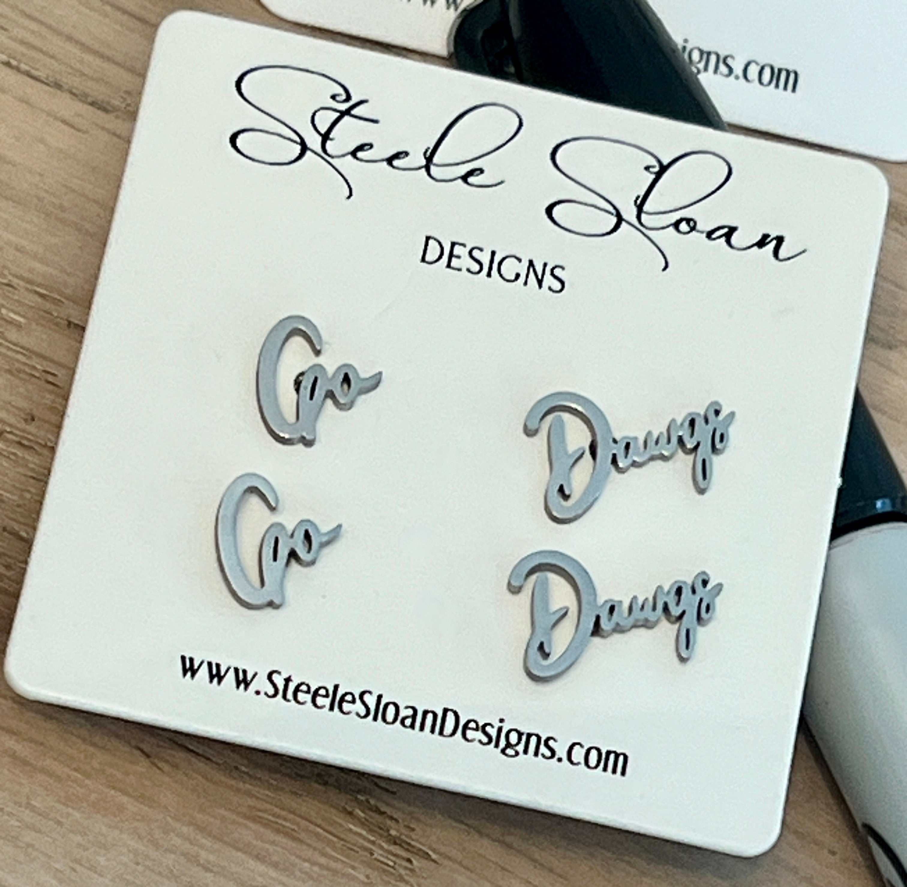 Go Dawgs Cute Game Day Earrings Dawgs Fans Cute Bulldog Gift Hypoallergenic Earrings Graduation Gift