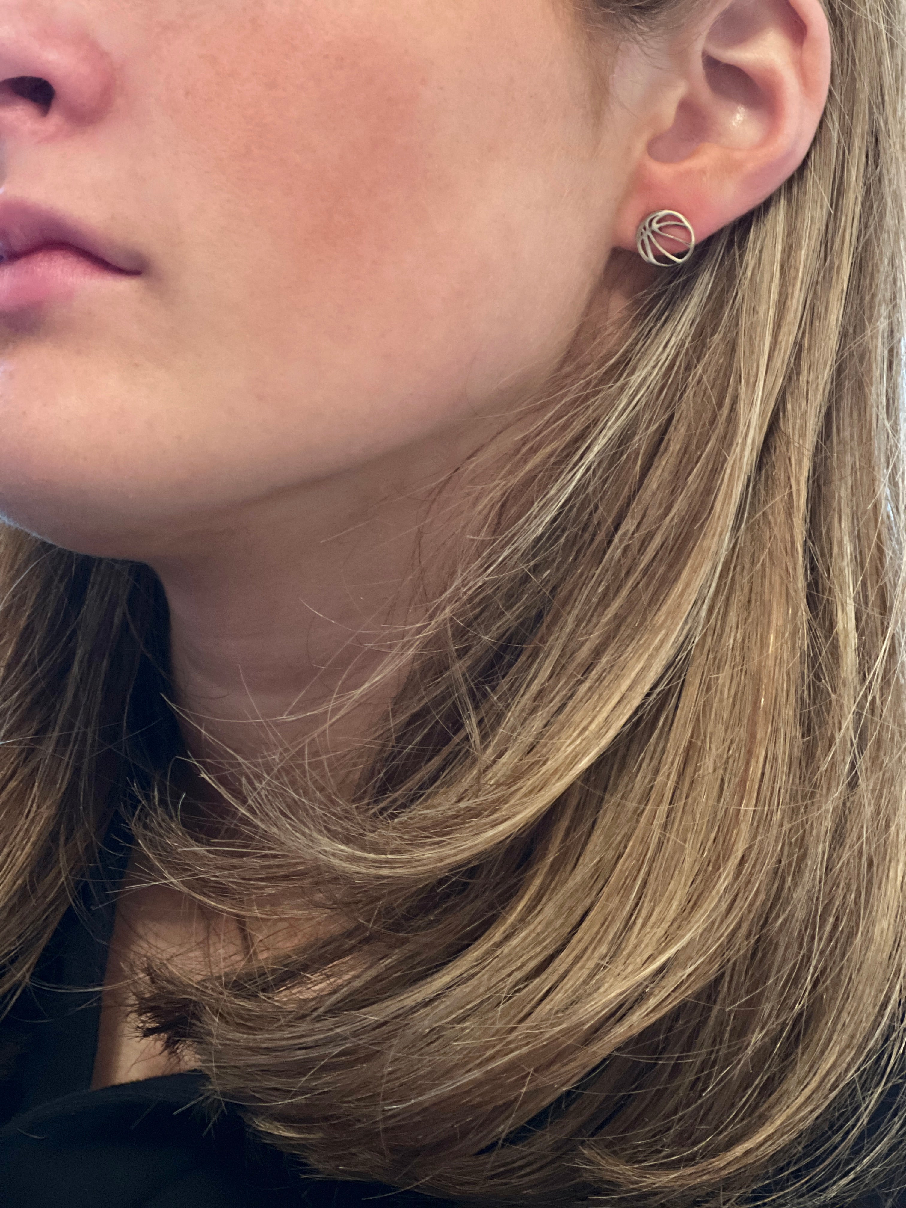 Basketball Gold Stud Earrings, Basketball Gift, Basketball Coach Gift, Basketball Team Gift, Gold Stud Earrings, Hypoallergenic