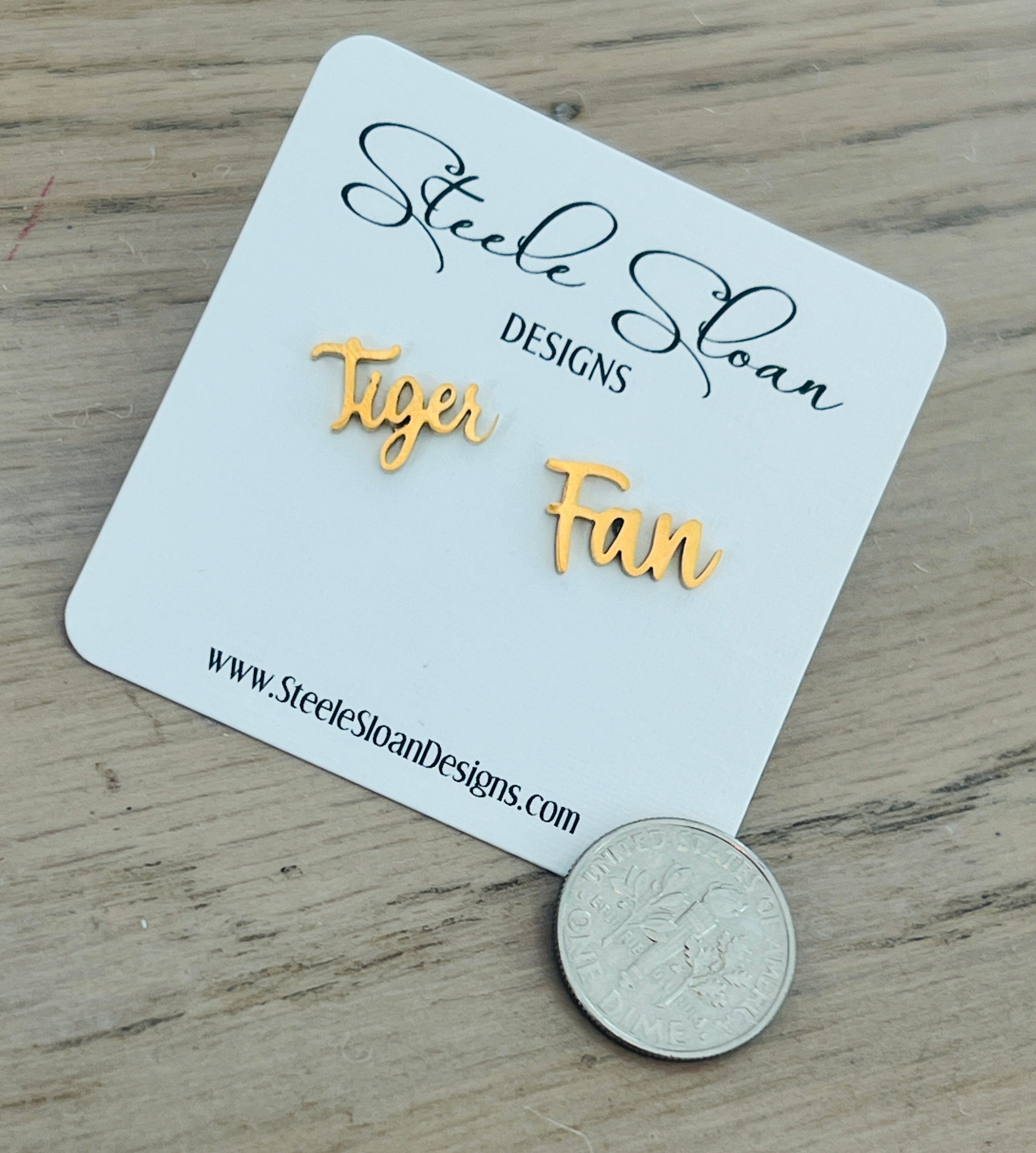 Tiger Fan Gift Set Hypoallergenic Earrings Tiger GameDay