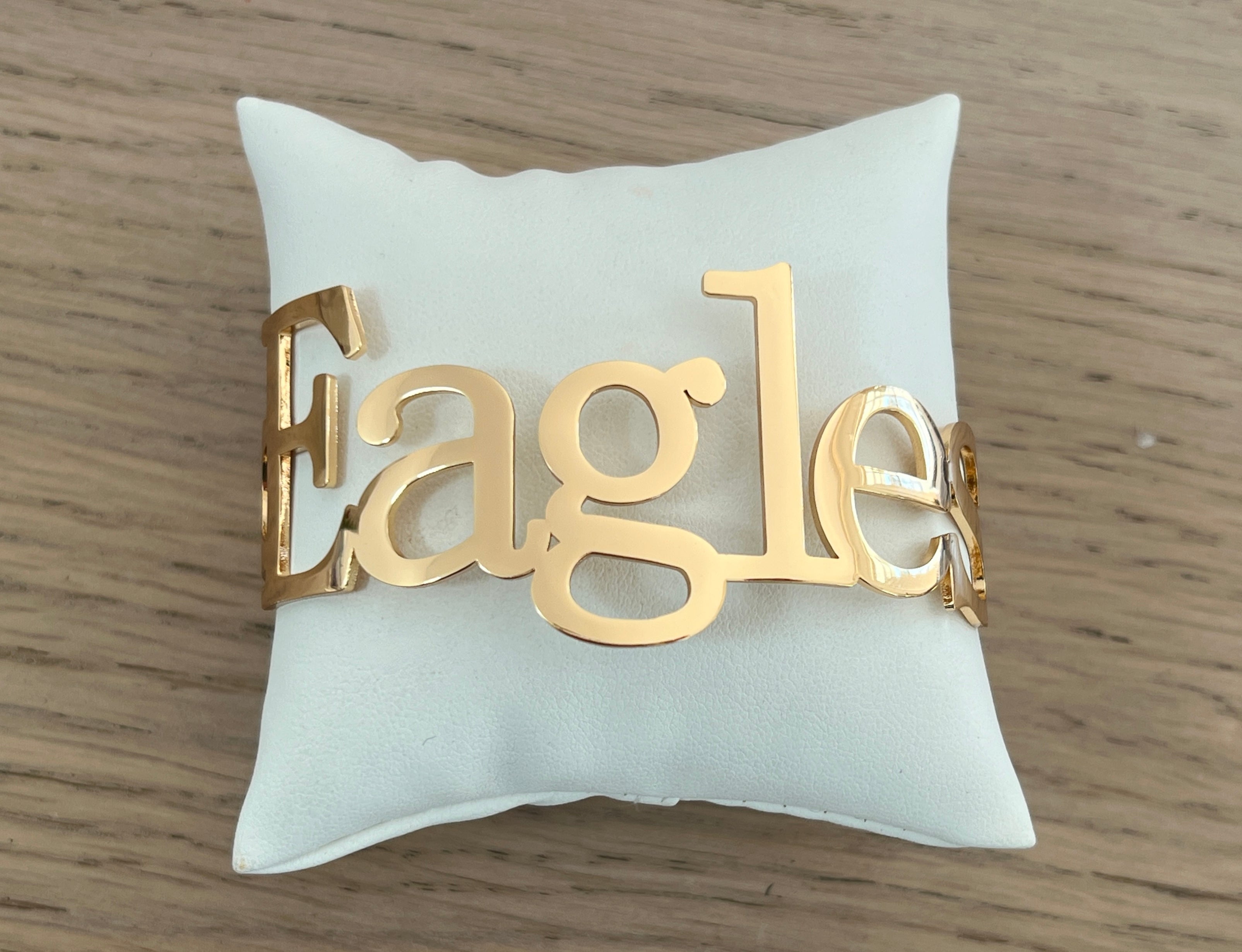 Eagles Bangle Cuff Bracelets Go Eagles GameDay Gift for Eagles Fans Sizeable Stainless Steel