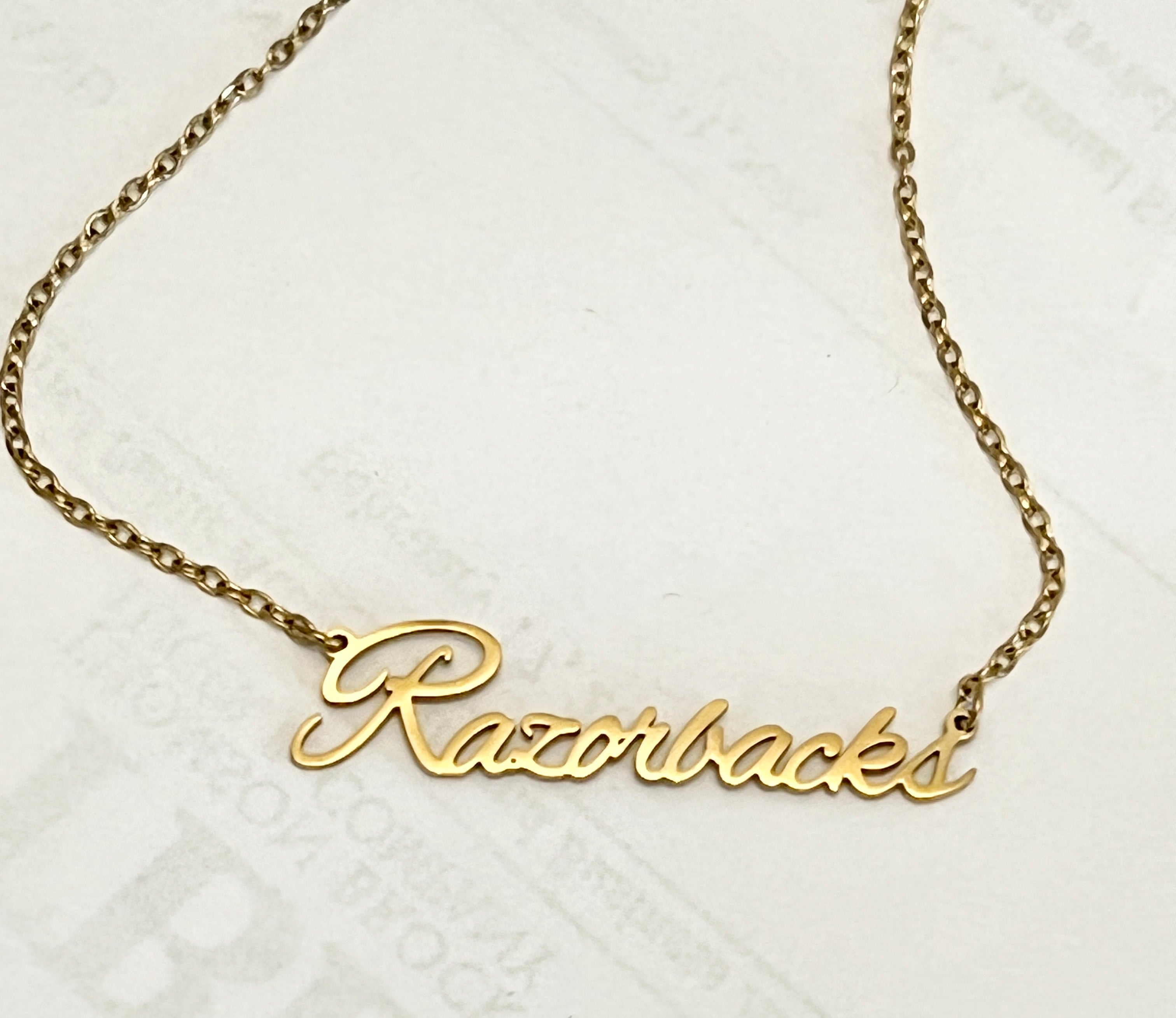 Arkansas Razorbacks Necklace - Razorback GameDay Perfect Gift for Razorback Fans