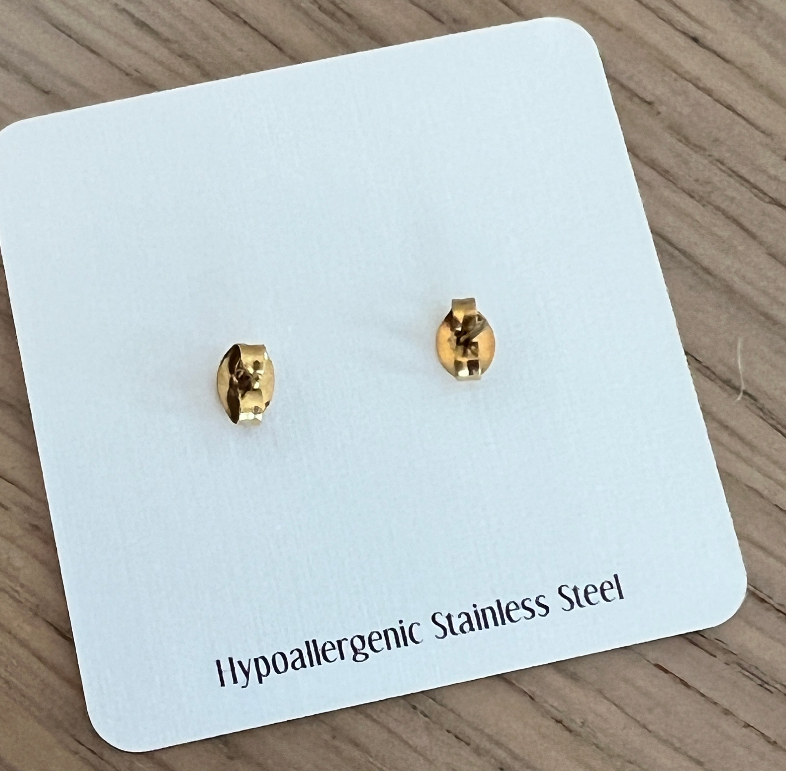 Go Hogs! Cute Arkansas Game Day Gold Stud Earrings Razorback Fans