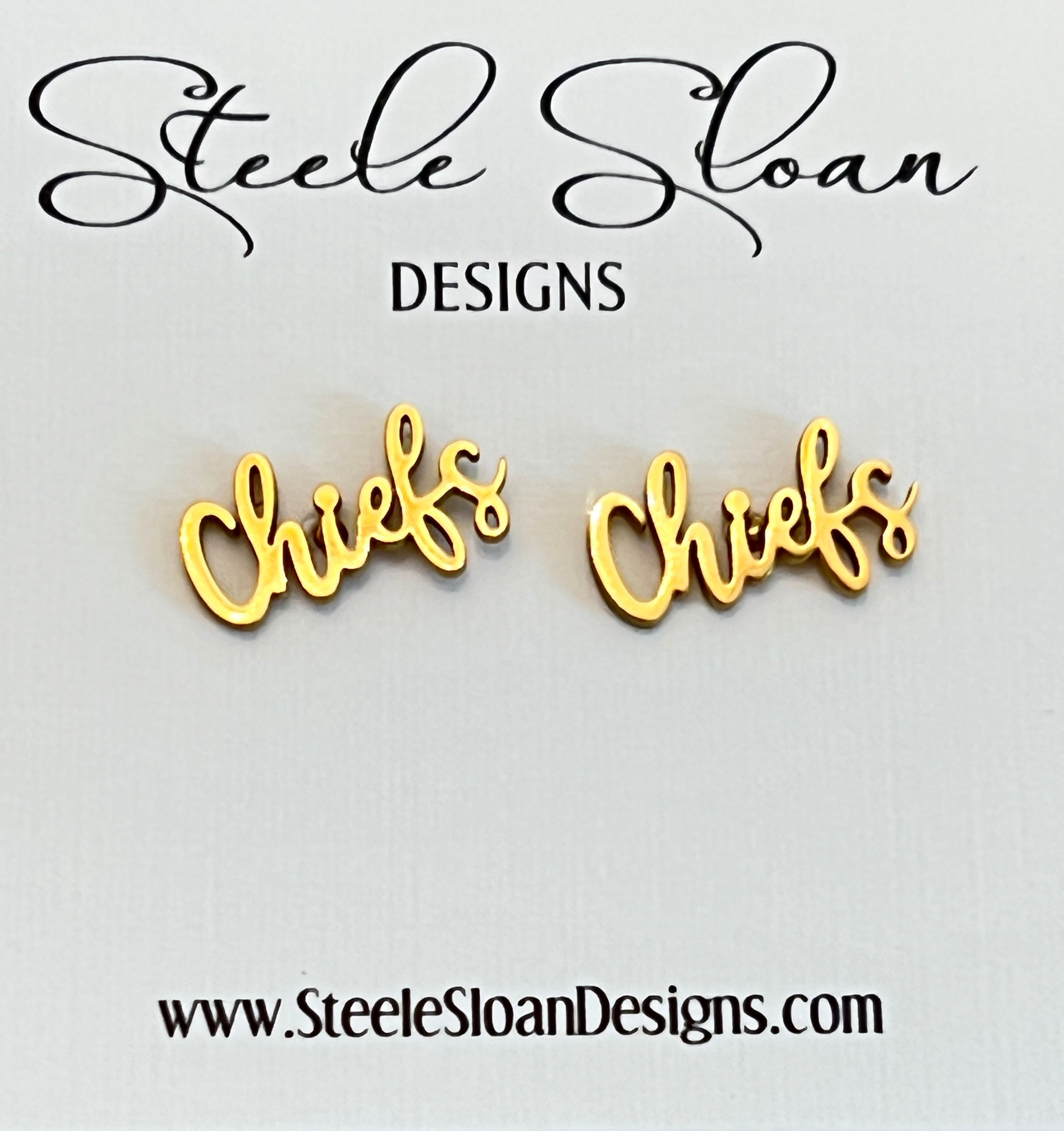 Chiefs Chiefs Earrings Go Chiefs Gift for Chiefs Fan Chiefs Football Team Mom Gift