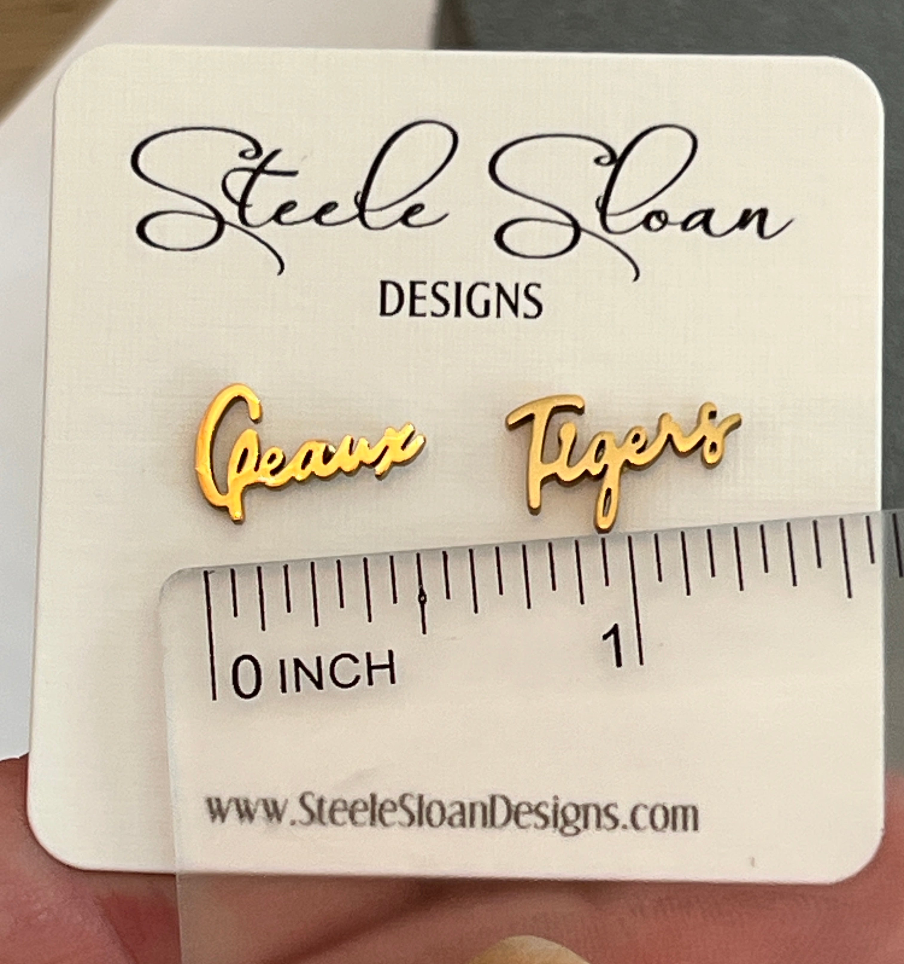 LSU "Geaux Tigers" Earrings Hypoallergenic Perfect LSU Gift