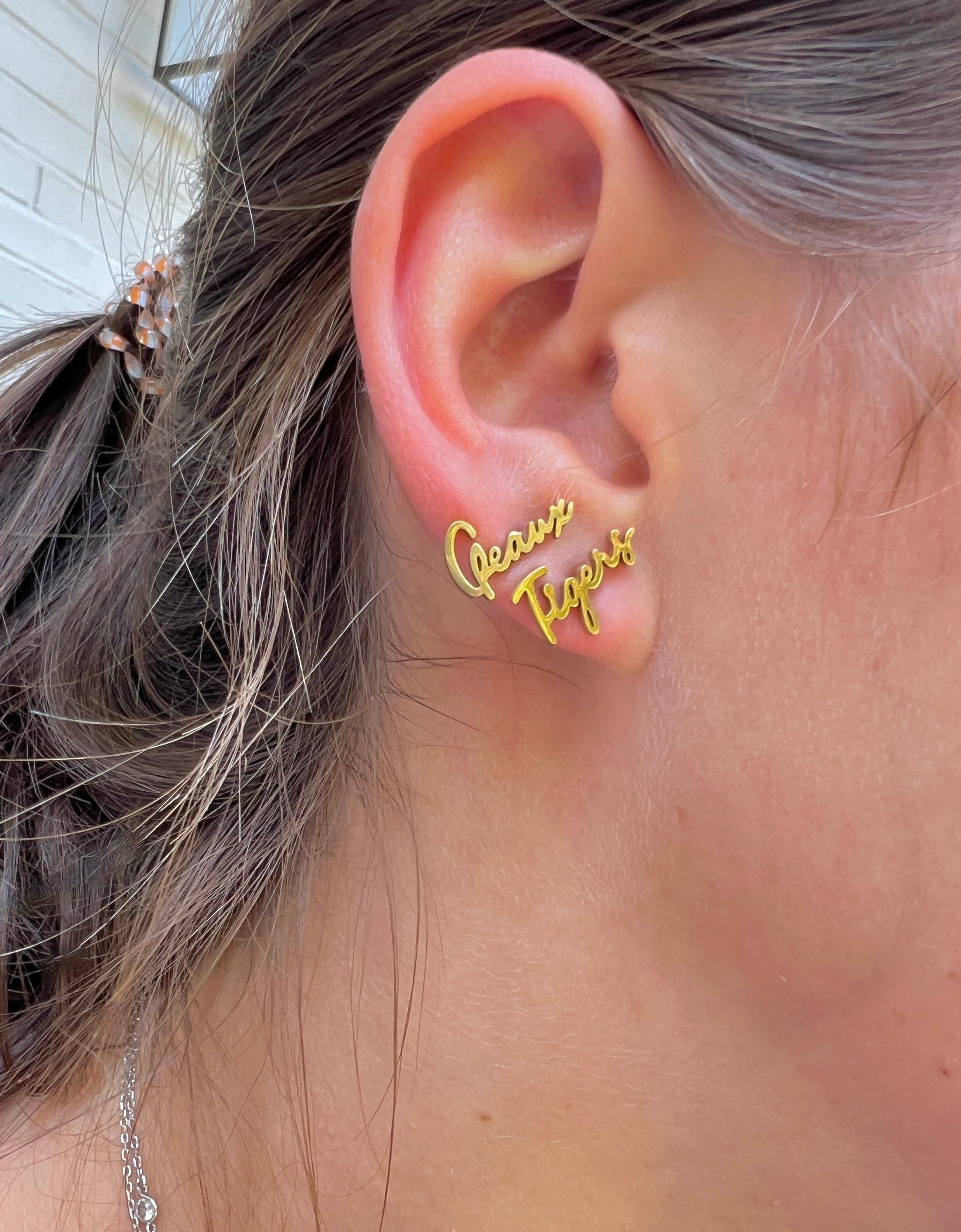 LSU "Geaux Tigers" Earrings Hypoallergenic Perfect LSU Gift