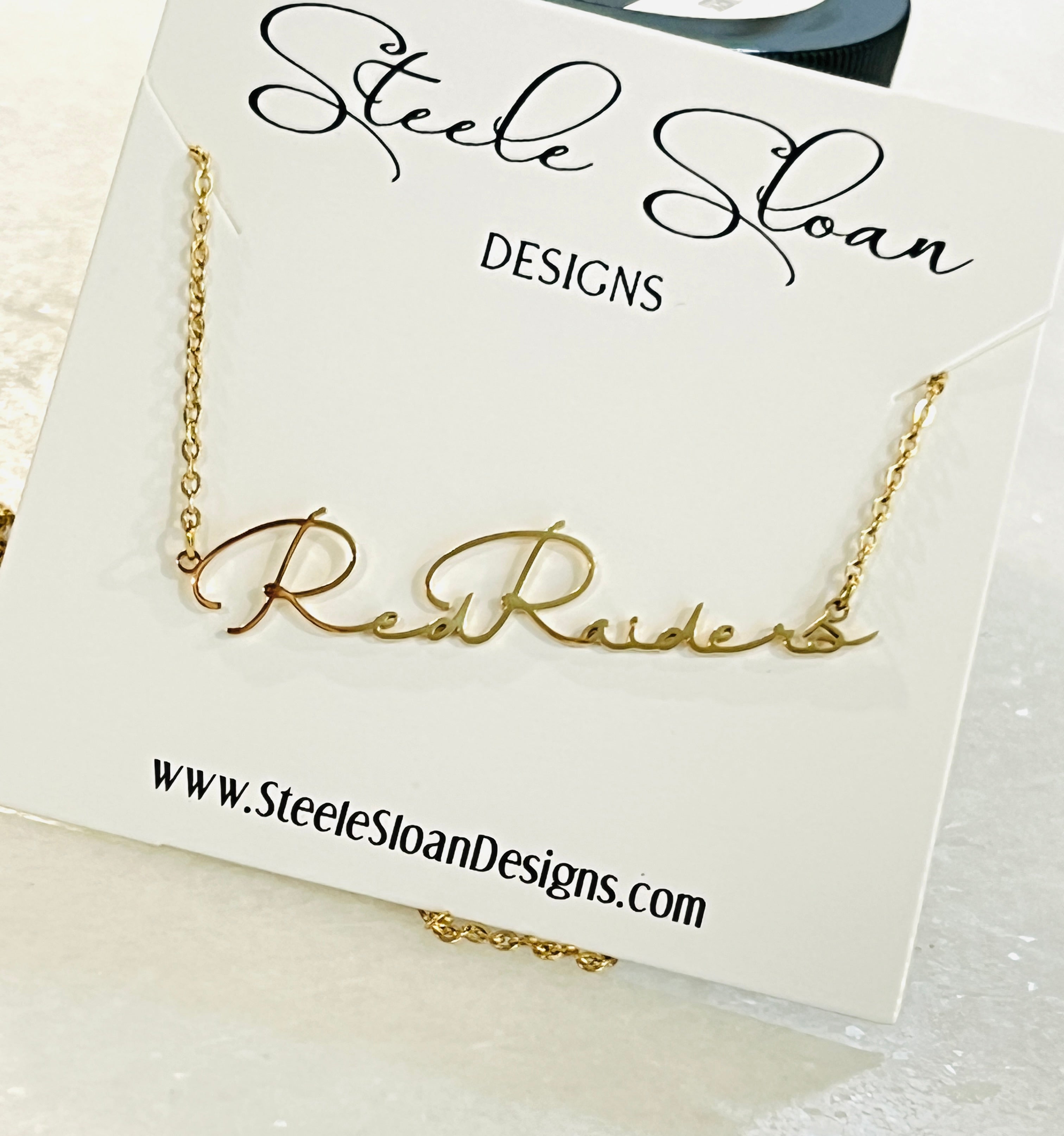 NEW! Texas Tech Red Raiders Gold Necklace Gameday Glam Red Raiders Gameday