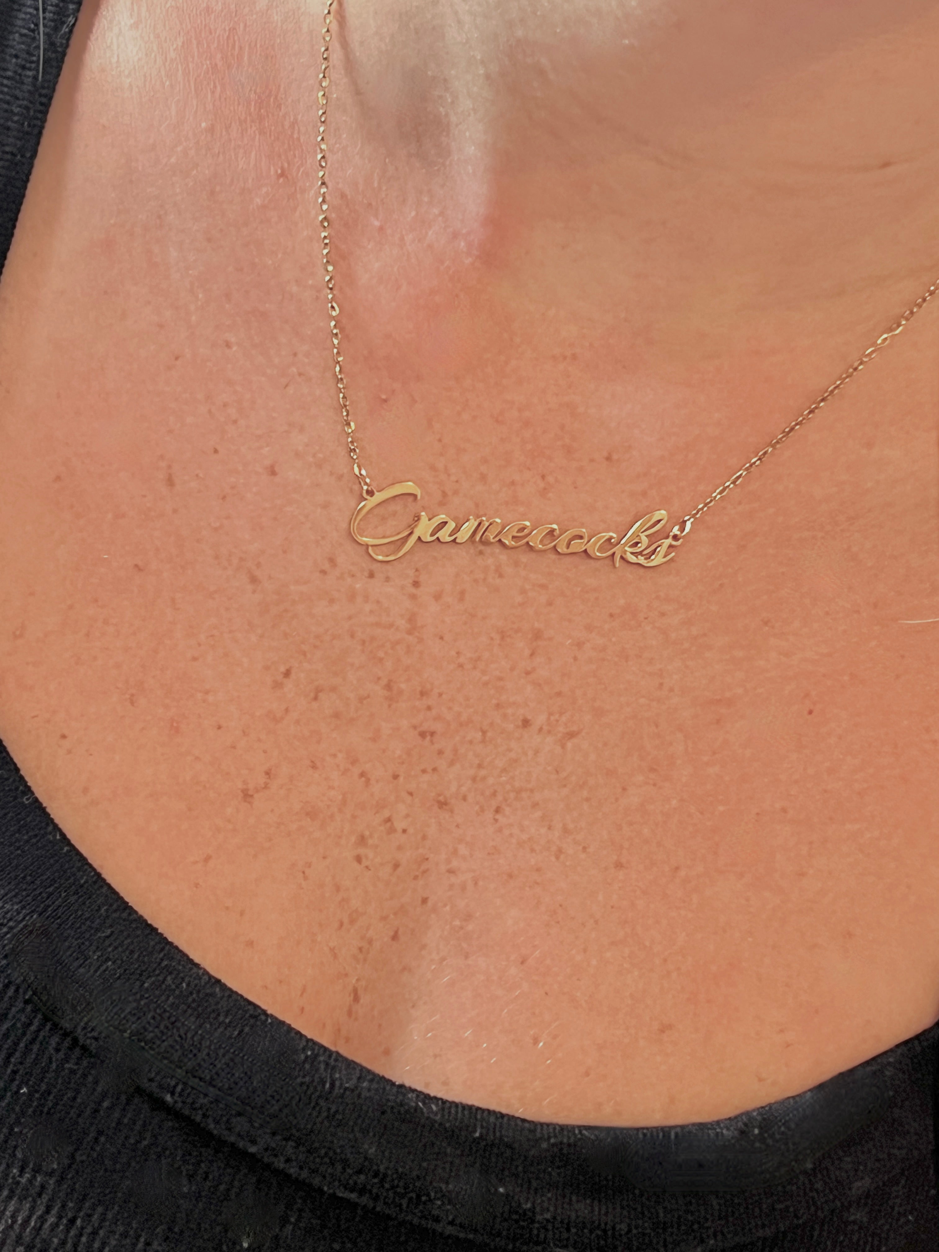 South Carolina Gamecocks Game Day Necklace Gift for Gamecock Fan Tarnish Resistant Hypoallergenic Stainless Steel Officially Licensed