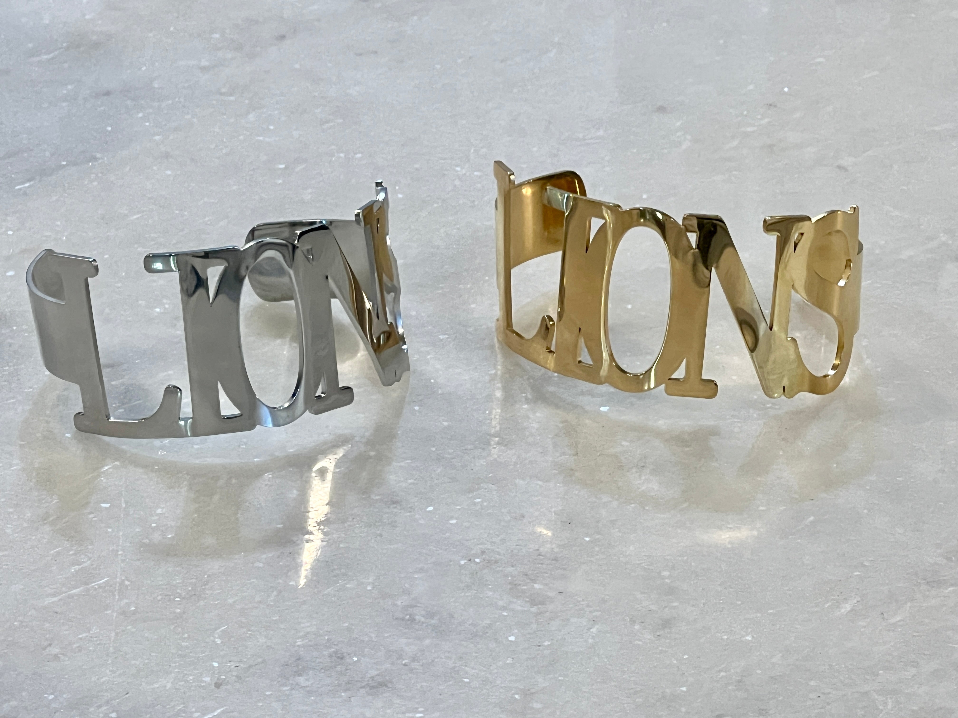 LIONS Cuff Bracelet Sizeable Non-Tarnish Lions Gameday Gift for Lions Fans Lions Spirit Wear