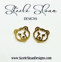 Bear Earrings - Go Bears! Golden Bears, Grizzlies, Bears Football, Golden Bears, Chicago Bears