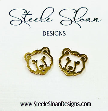 Bear Earrings - Go Bears! Golden Bears, Grizzlies, Bears Football, Golden Bears, Chicago Bears