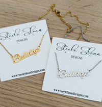 Gift For Bulldogs Fan -Bulldogs Necklace Hypoallergenic, Bulldogs Gameday Necklace, Bulldogs Spirit Wear, Bulldog Gift