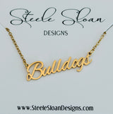 Gift For Bulldogs Fan -Bulldogs Necklace Hypoallergenic, Bulldogs Gameday Necklace, Bulldogs Spirit Wear, Bulldog Gift