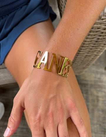 Miami Hurricanes Jewelry Sizeable Cuff CANES Bracelet - Go Canes!