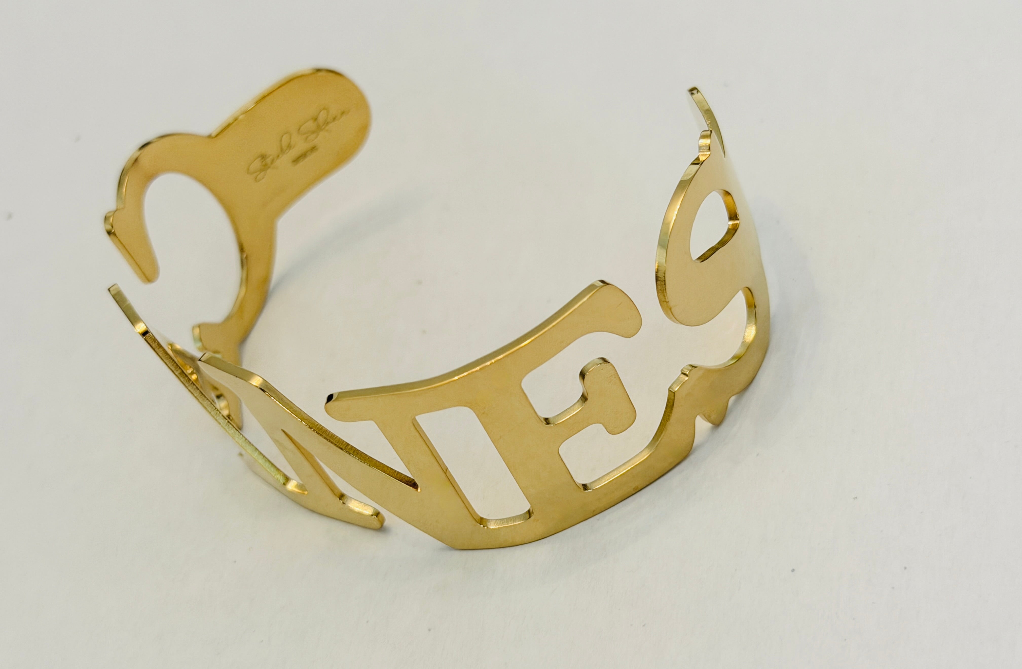 Miami Hurricanes Jewelry Sizeable Cuff CANES Bracelet - Go Canes!