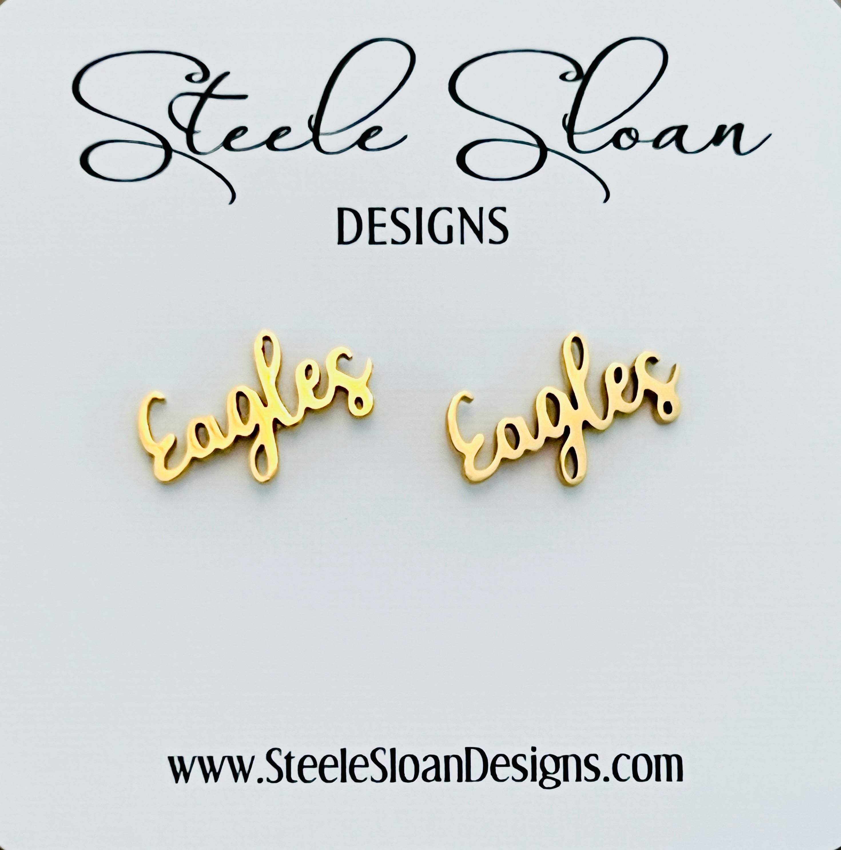 Eagles Earrings, Go Eagles! Eagles Gift, Eagles Football, Golden Eagles, Philadelphia Eagles, Coaches Gift
