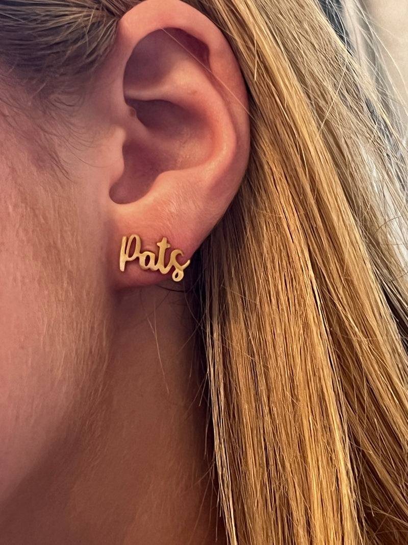 Pats Earrings Patriots Team Spirit Hypoallergenic Gameday Earrings Patriots Football Go Pats Team Mom gift