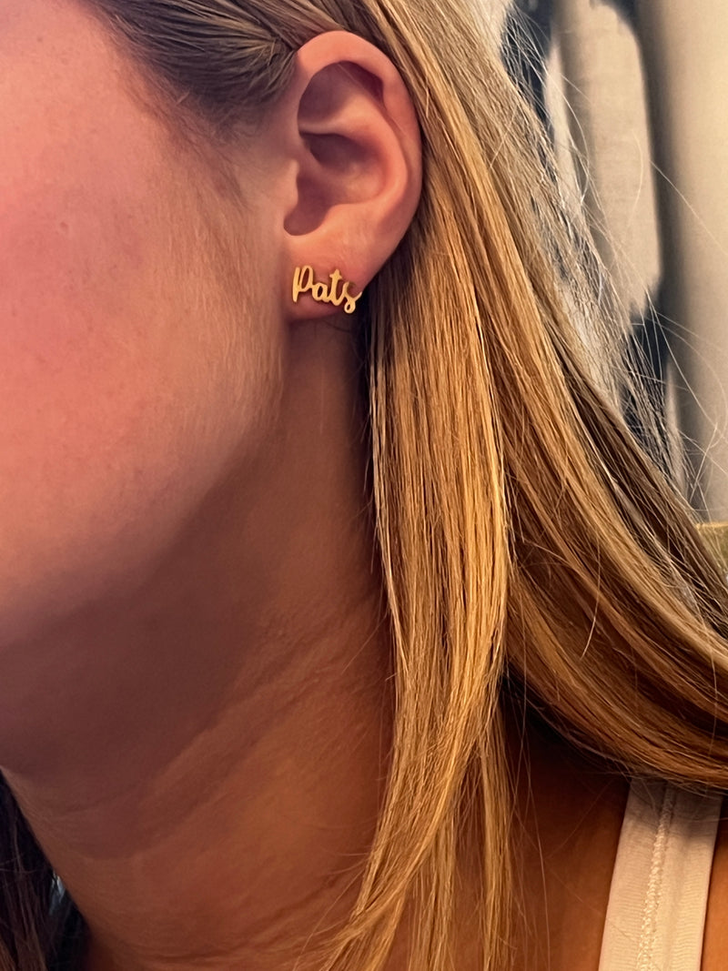 Pats Earrings Patriots Team Spirit Hypoallergenic Gameday Earrings Patriots Football Go Pats Team Mom gift