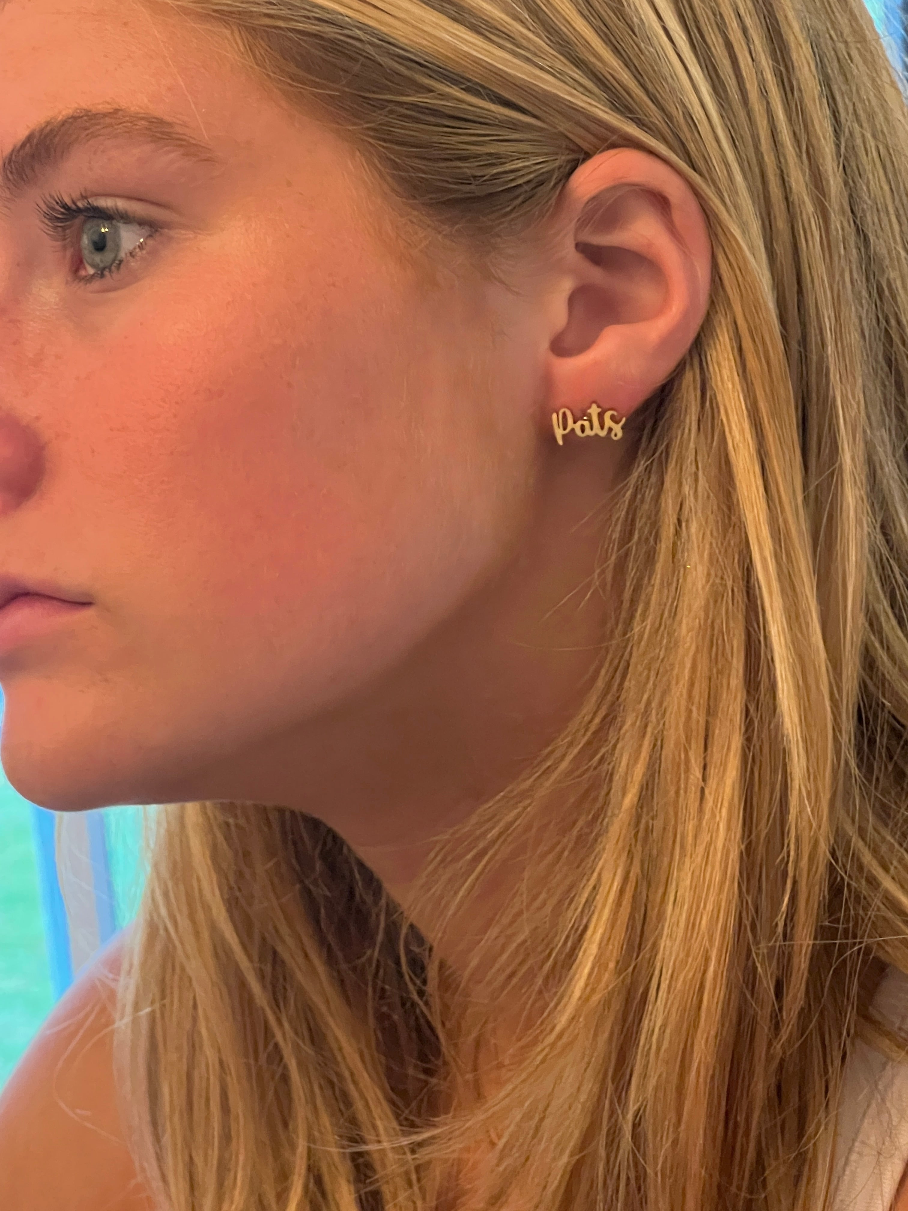 Pats Earrings Patriots Team Spirit Hypoallergenic Gameday Earrings Patriots Football Go Pats Team Mom gift
