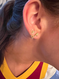 Go Dawgs Cute Game Day Earrings Dawgs Fans Cute Bulldog Gift Hypoallergenic Earrings Graduation Gift