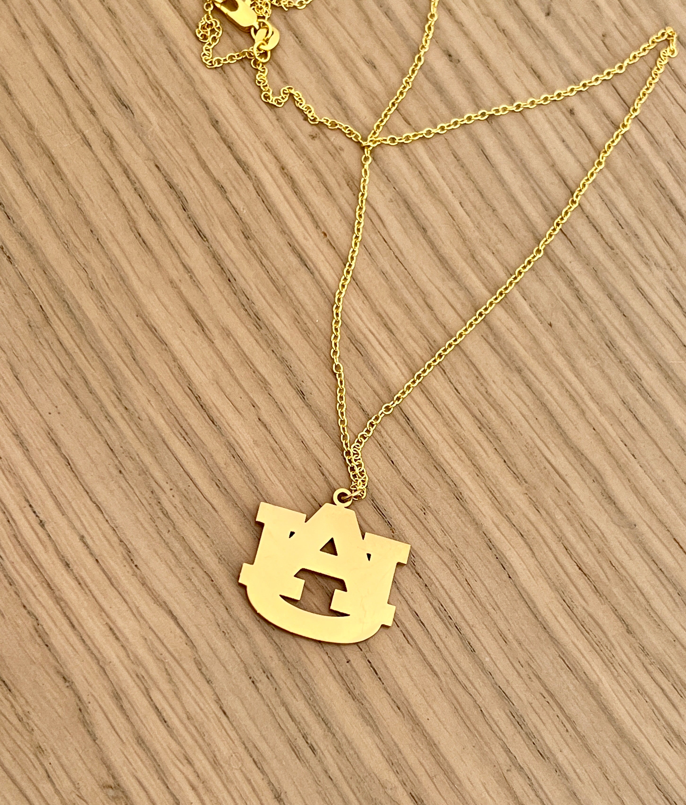 NEW! Auburn Logo Necklace: Auburn Game Day Jewelry, Auburn Graduation Gift, War Eagle