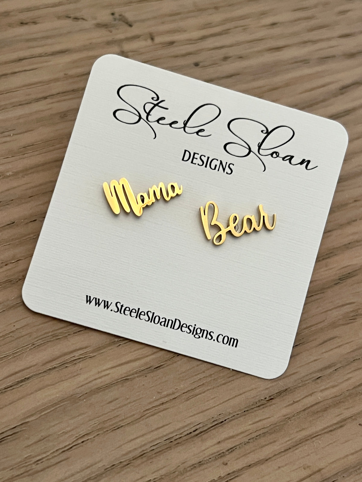 Mama Bear Earrings- Sweet Gift for Mama Bear - Mama Bear - perfect gift for Mama Bear - Hypoallergenic stainless steel