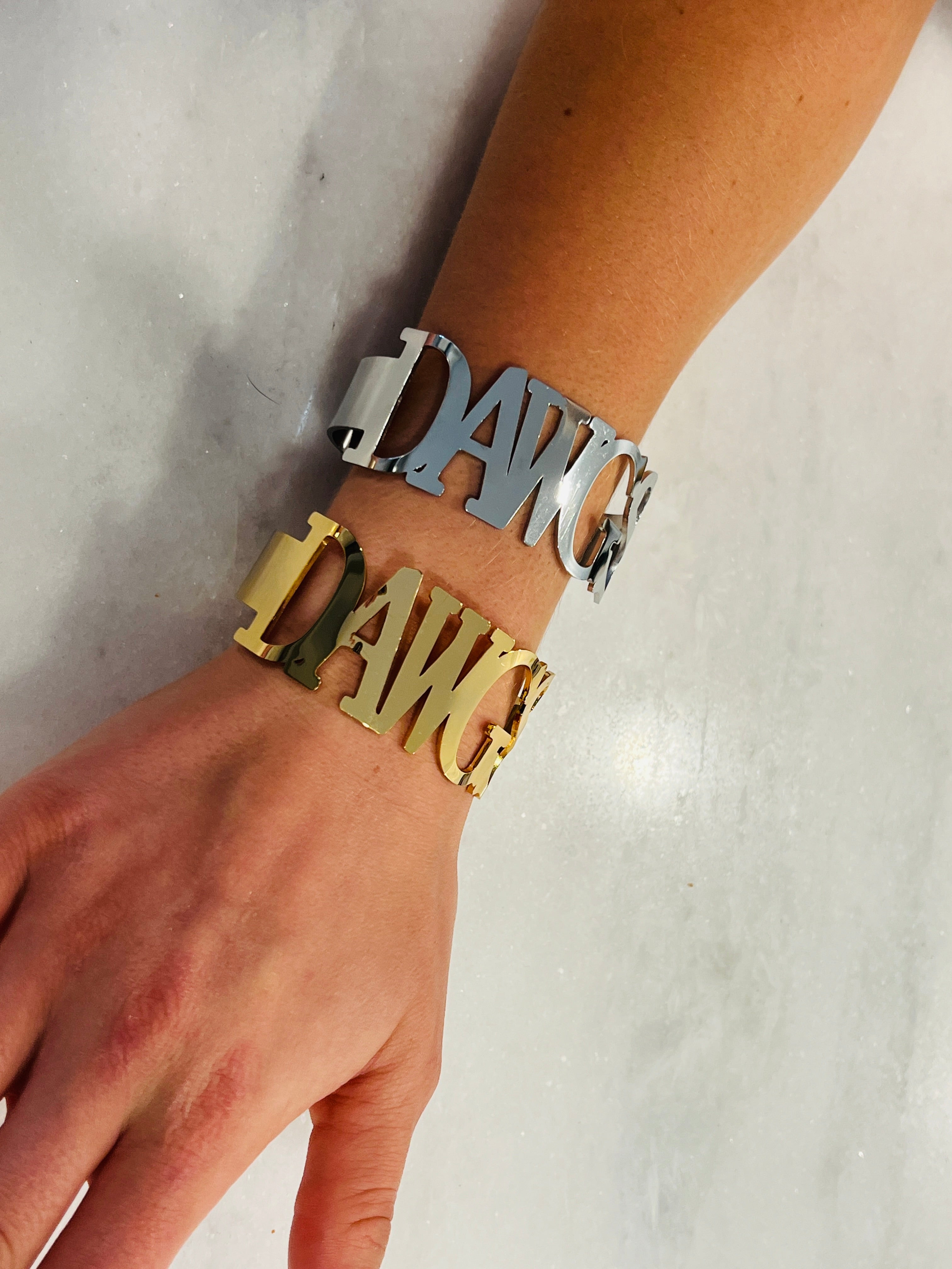 DAWGS Bangle Bracelets Tarnish Resistant Stainless Steel Dawgs Gameday