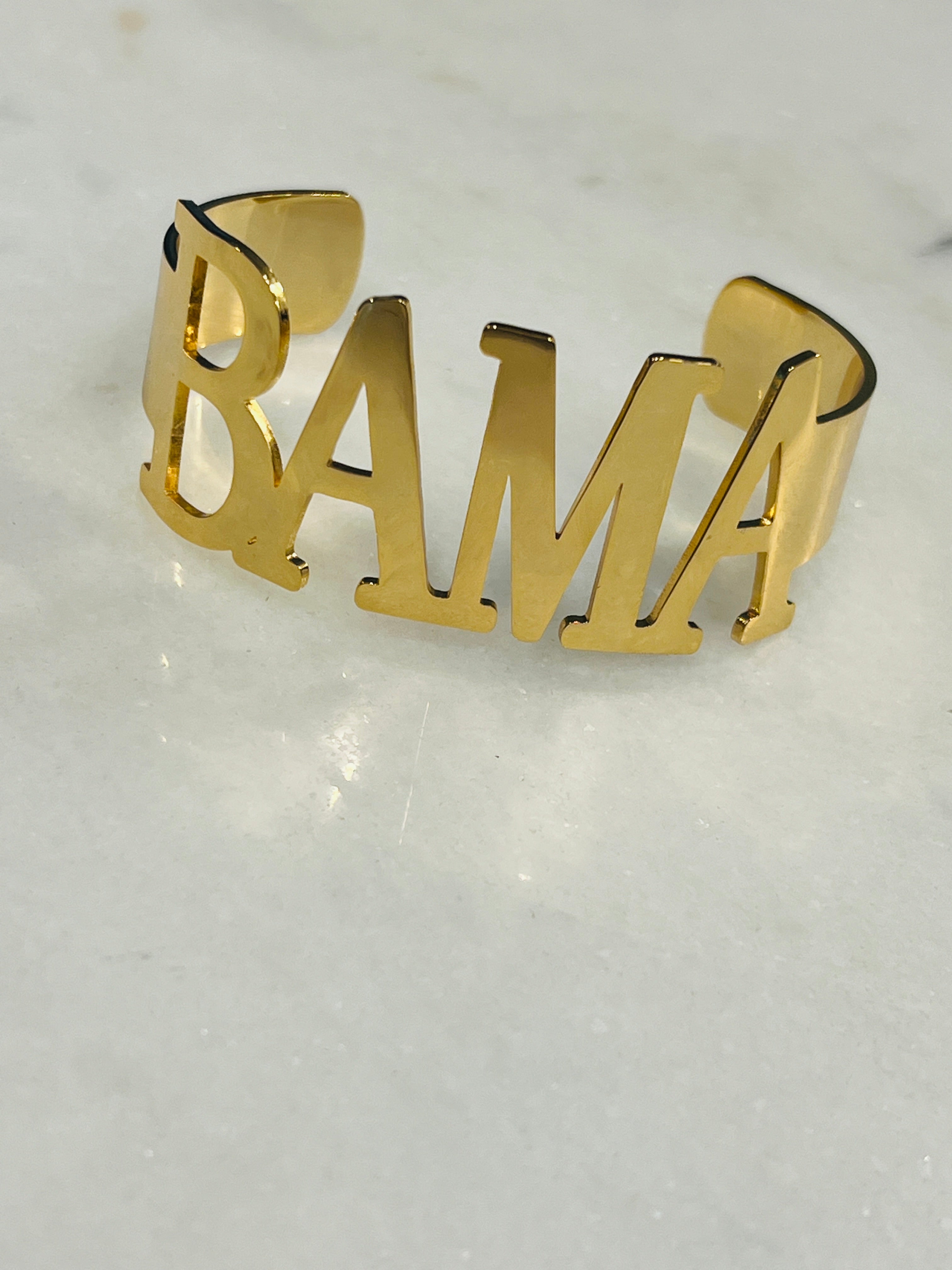 Alabama Bama Bangle Bracelets – Tarnish-Resistant Stainless Steel – Officially Licensed Roll Tide Jewelry