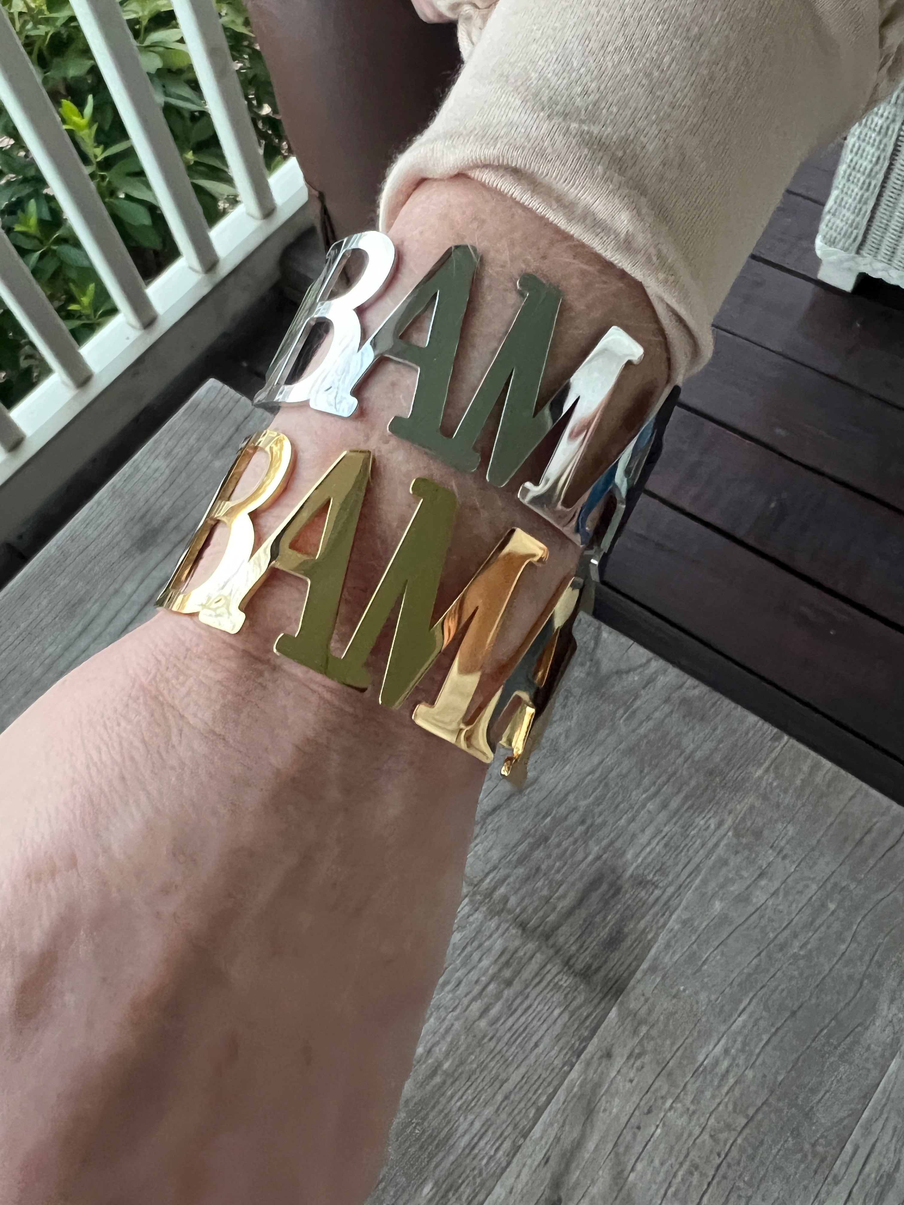 Alabama Bama Bangle Bracelets – Tarnish-Resistant Stainless Steel – Officially Licensed Roll Tide Jewelry