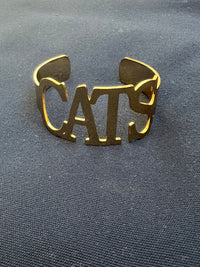 CATS Bangle Bracelets Tarnish Resistant Stainless Steel All Caps -Go CATS