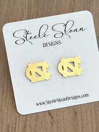 UNC Logo Stud Earrings- UNC gift, Hypoallergenic earrings, Officially Licensed, Unique UNC TarHeels Gift