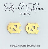 UNC Logo Stud Earrings- UNC gift, Hypoallergenic earrings, Officially Licensed, Unique UNC TarHeels Gift