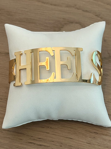 HEELS Bangle Bracelets Go HEELS Gold Bracelet - Sizable Officially Licensed