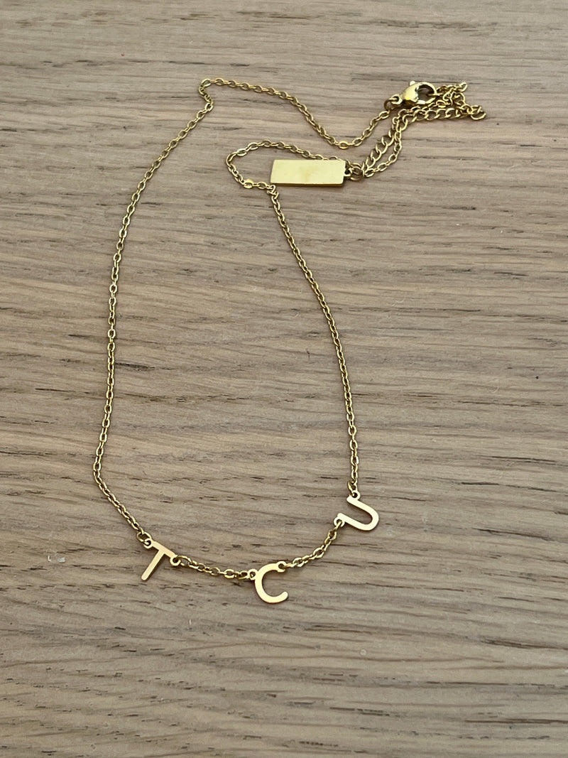 TCU Charm Necklace Gold Texas Christian University Dangle Layer Necklace perfect for Horned Frogs Fans Officially Licensed