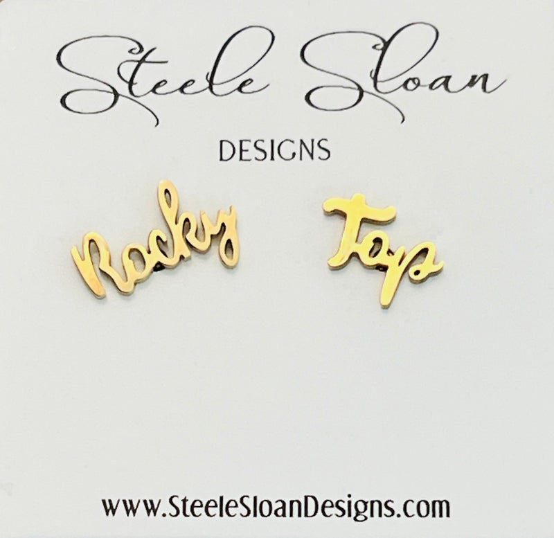 Rocky Top Earrings- University of Tennessee Knoxville, UT Gameday, Hypoallergenic