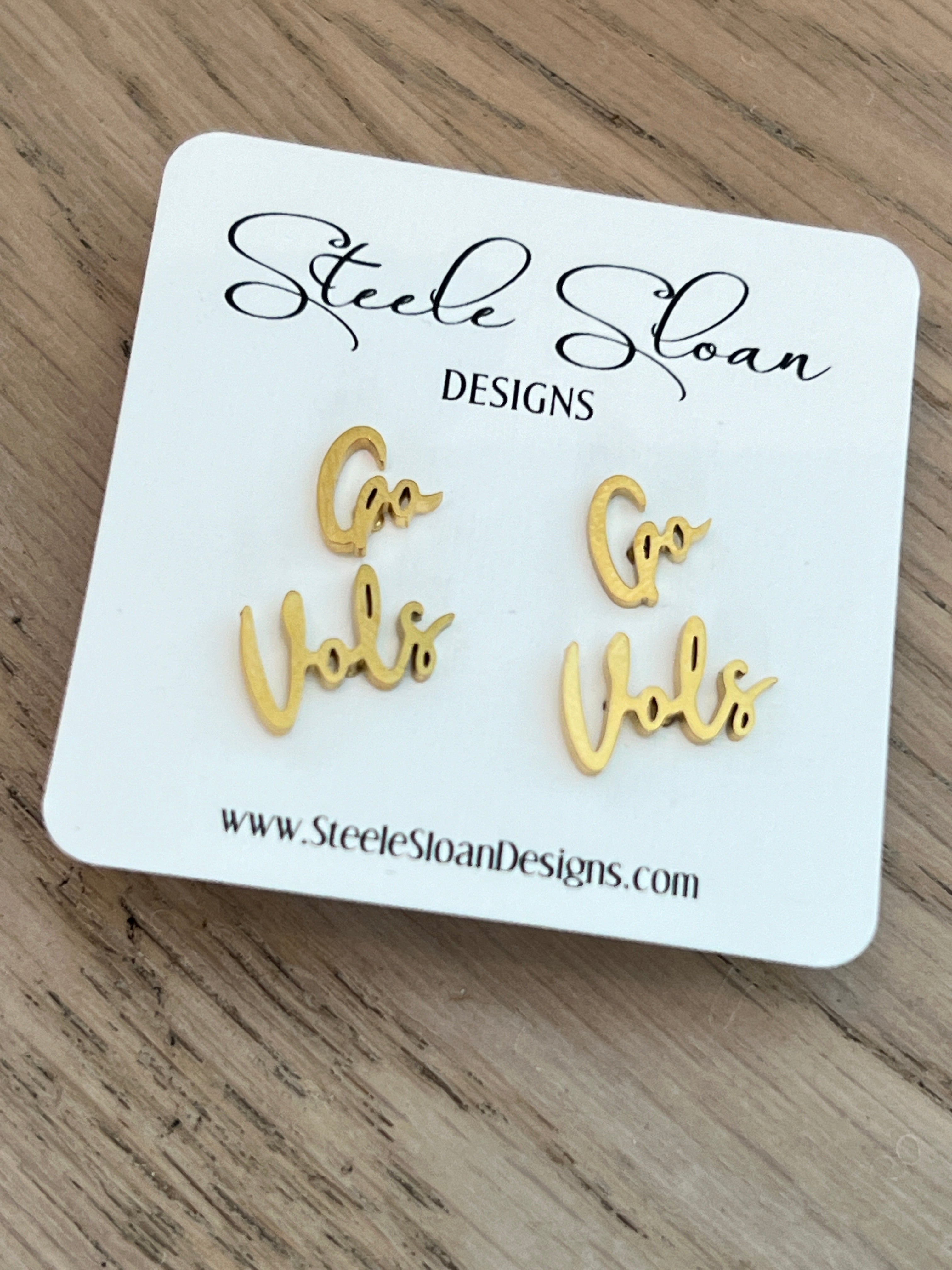 Go Vols University of Tennessee Knoxville Gift for Tennessee Fan Gameday Earrings Tennessee Volunteers Fan Tennessee Bound Hypoallergenic