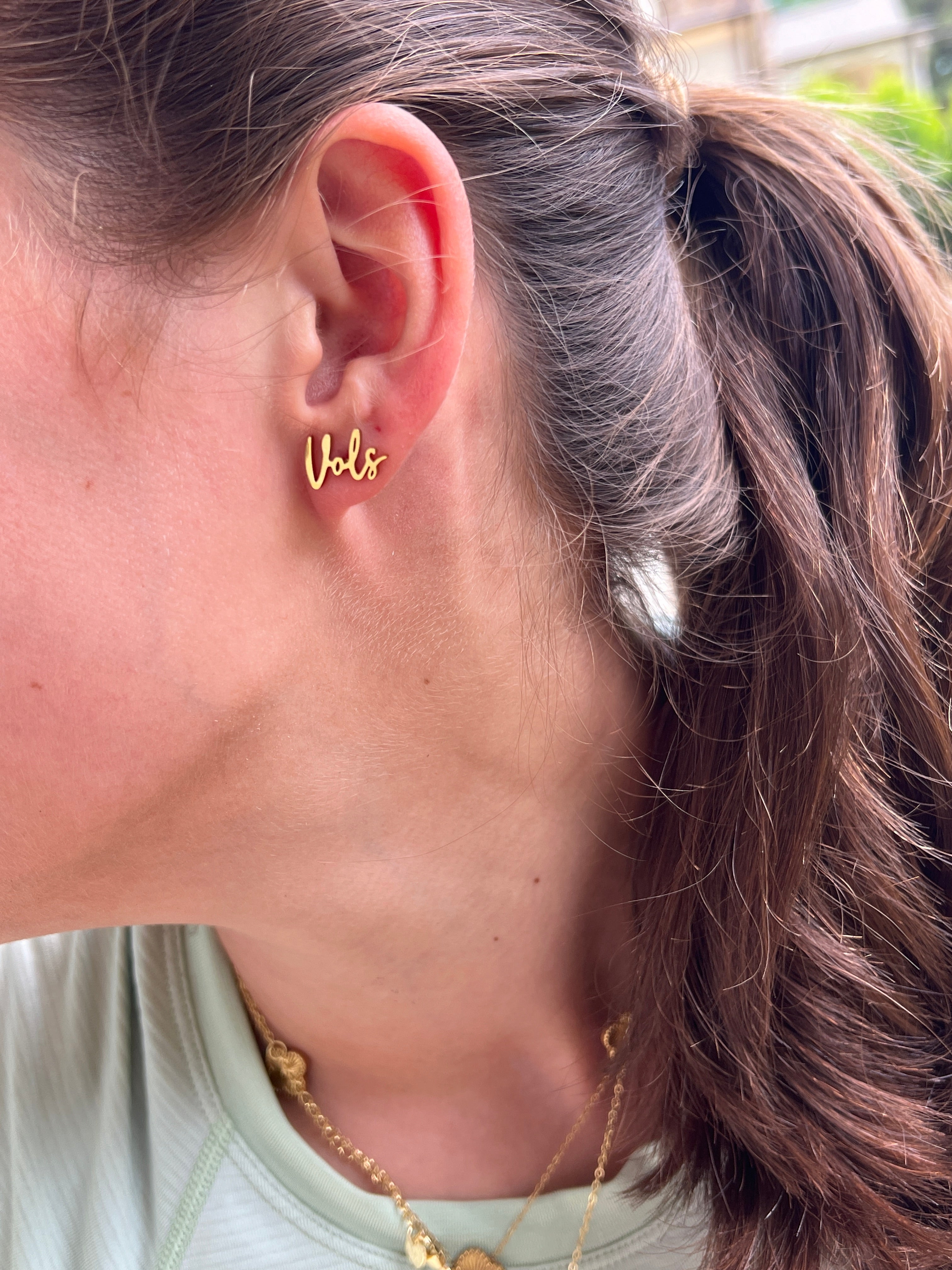 Go Vols University of Tennessee Knoxville Gift for Tennessee Fan Gameday Earrings Tennessee Volunteers Fan Tennessee Bound Hypoallergenic