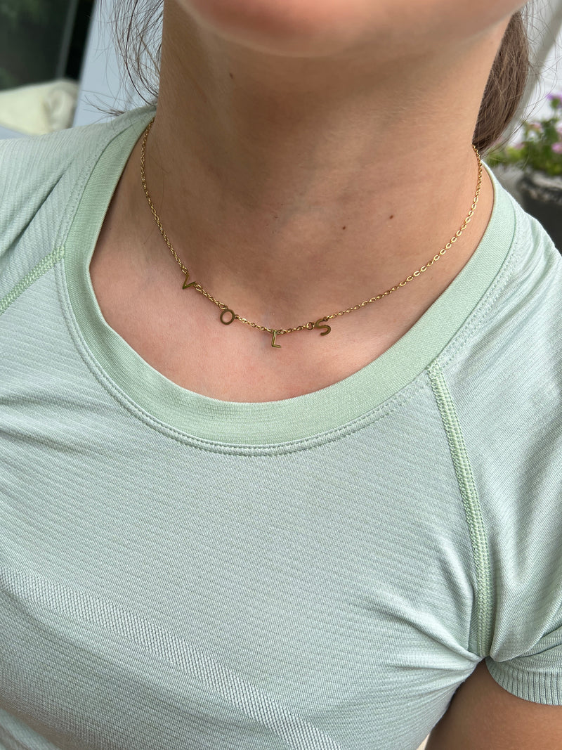Tennessee Volunteers! VOLS Charm Necklace- Gold VOLS Dangle Layer Necklace perfect for Tennessee Fans Tarnish Resistant Officially Licensed