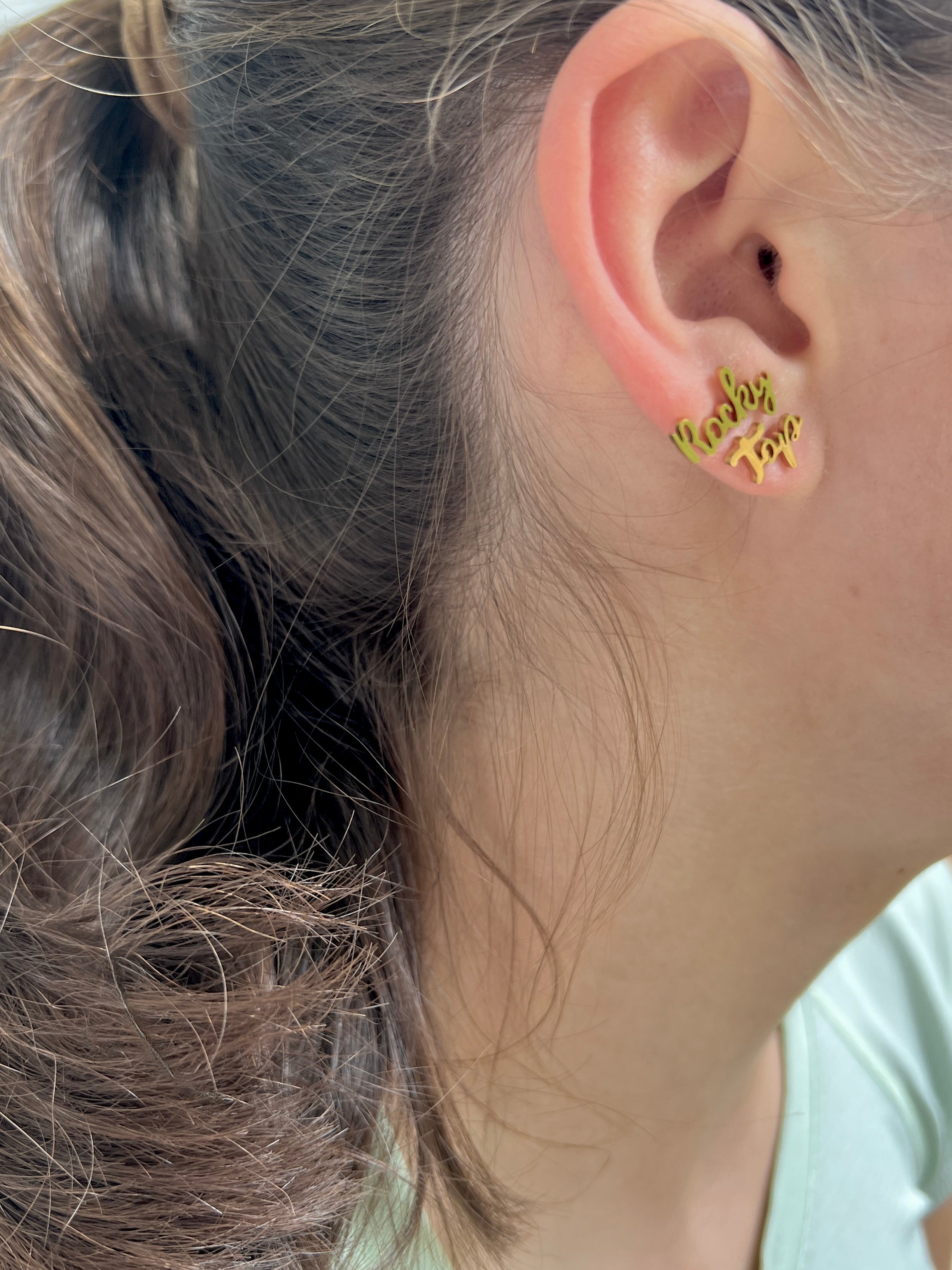 Rocky Top Earrings- University of Tennessee Knoxville, UT Gameday, Hypoallergenic