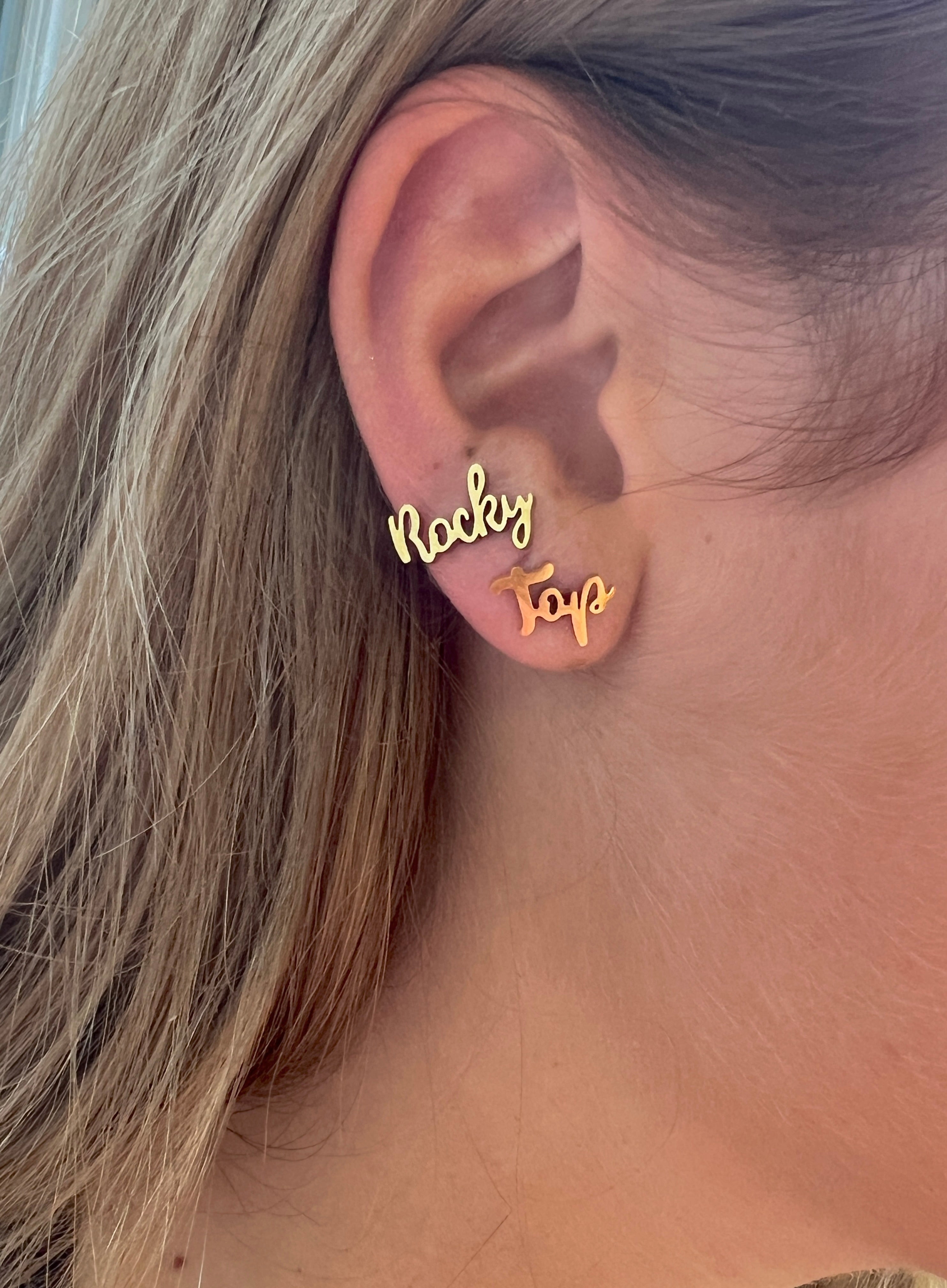 Rocky Top Earrings- University of Tennessee Knoxville, UT Gameday, Hypoallergenic