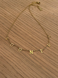 Oklahoma Sooners Necklace Sooners GameDay Spirit Gift Oklahoma Boomer Sooner Gift University of Oklahoma Bound Oklahoma Gameday