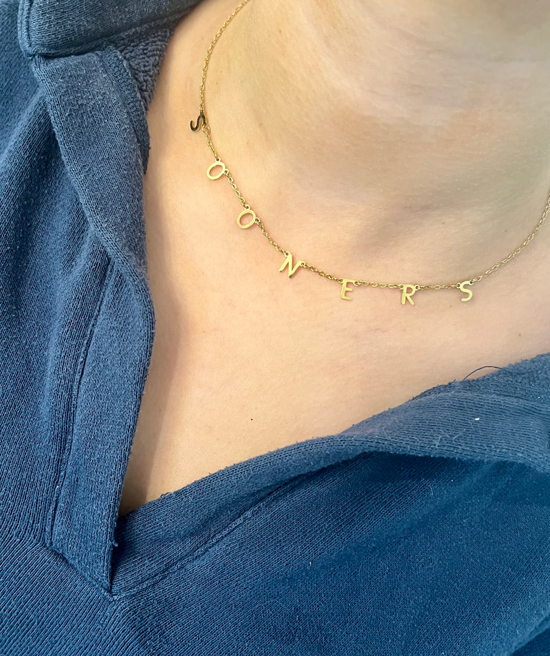 Oklahoma Sooners Necklace Sooners GameDay Spirit Gift Oklahoma Boomer Sooner Gift University of Oklahoma Bound Oklahoma Gameday