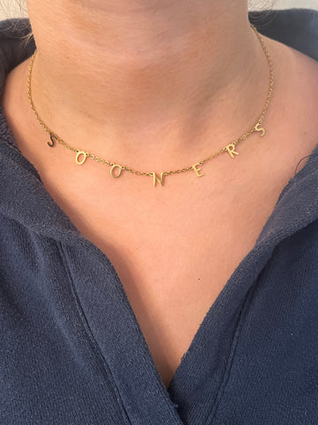 Oklahoma Sooners Necklace Sooners GameDay Spirit Gift Oklahoma Boomer Sooner Gift University of Oklahoma Bound Oklahoma Gameday