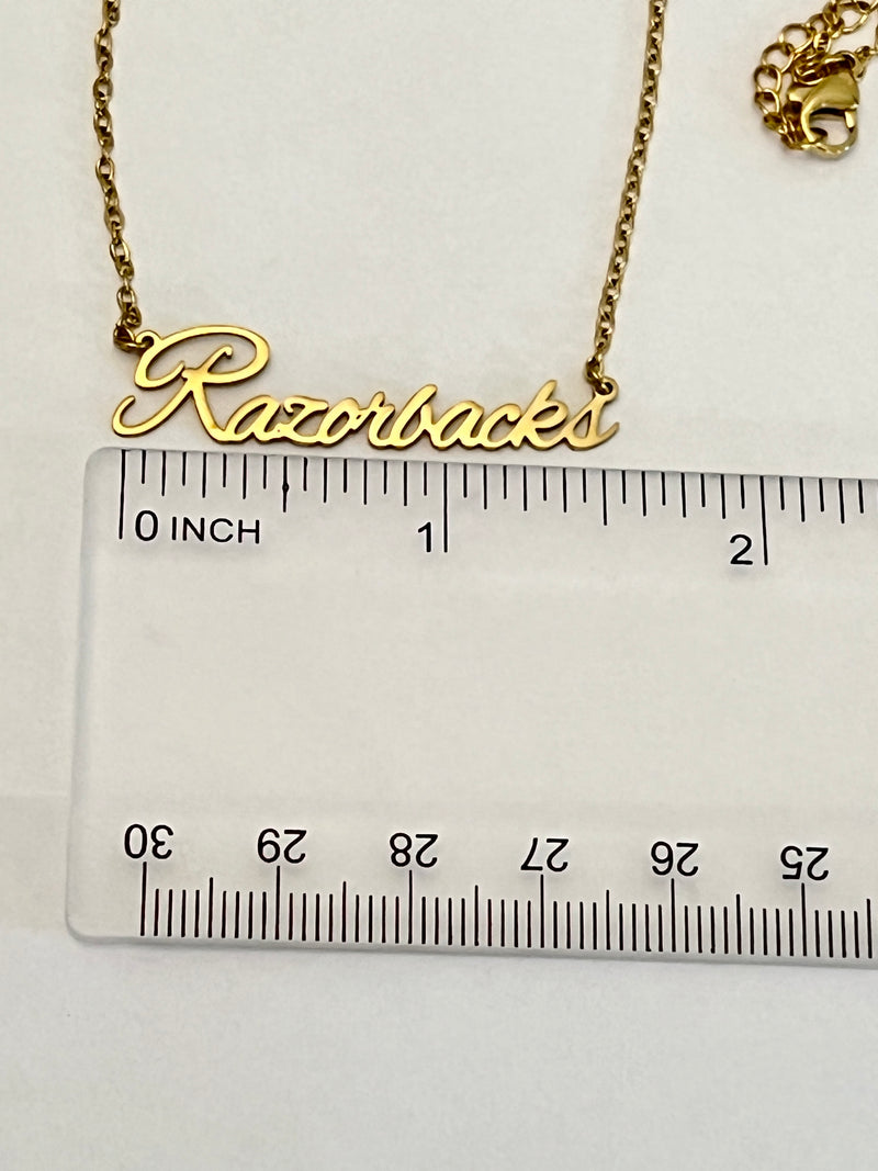 Arkansas Razorbacks Necklace - Razorback GameDay Perfect Gift for Razorback Fans